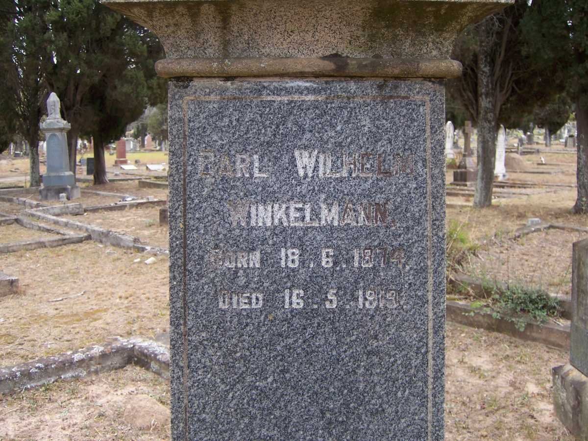 WINKELMANN Carl Wilhelm 1874-1919