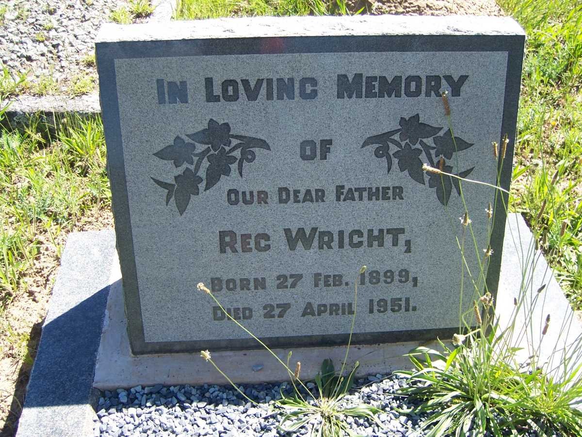 WRIGHT Reg 1899-1951