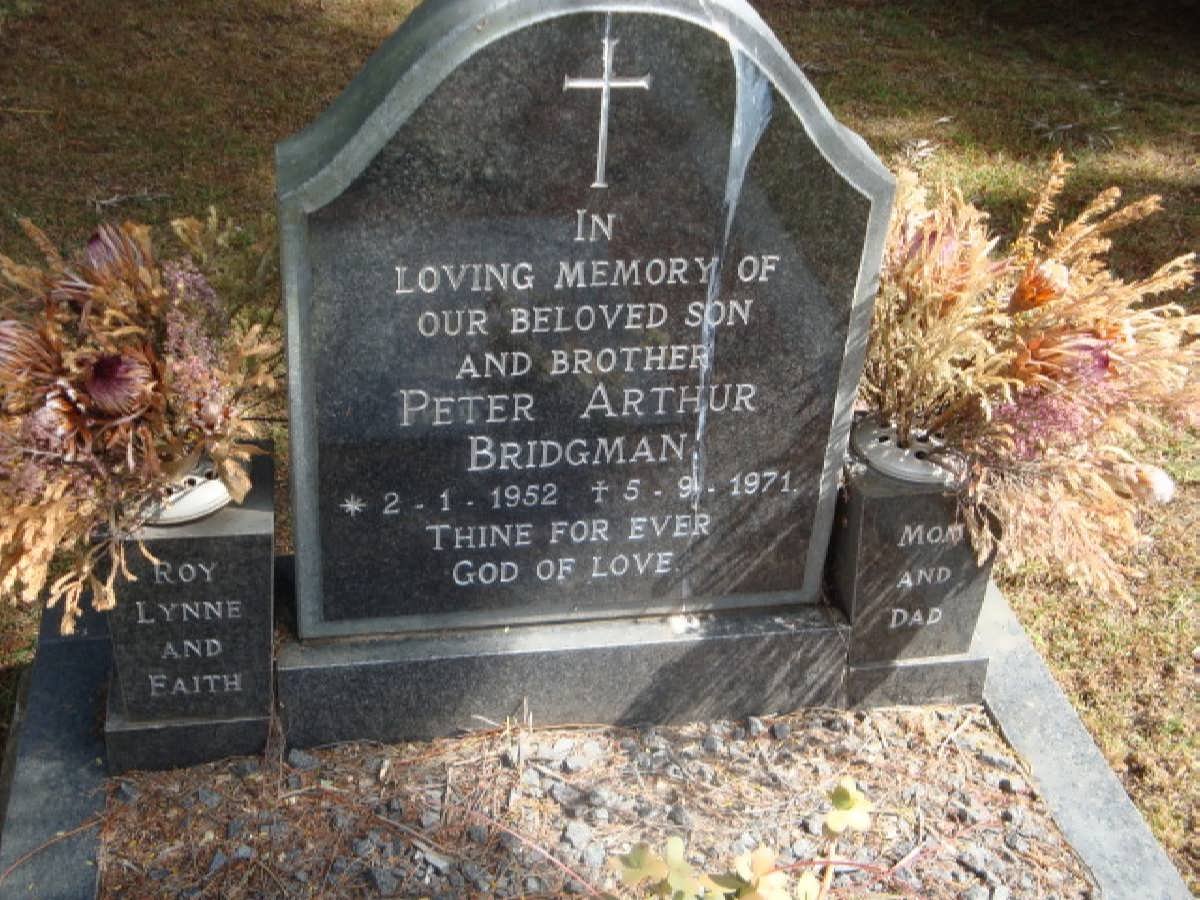 BRIDGMAN Peter Arthur 1952-1971