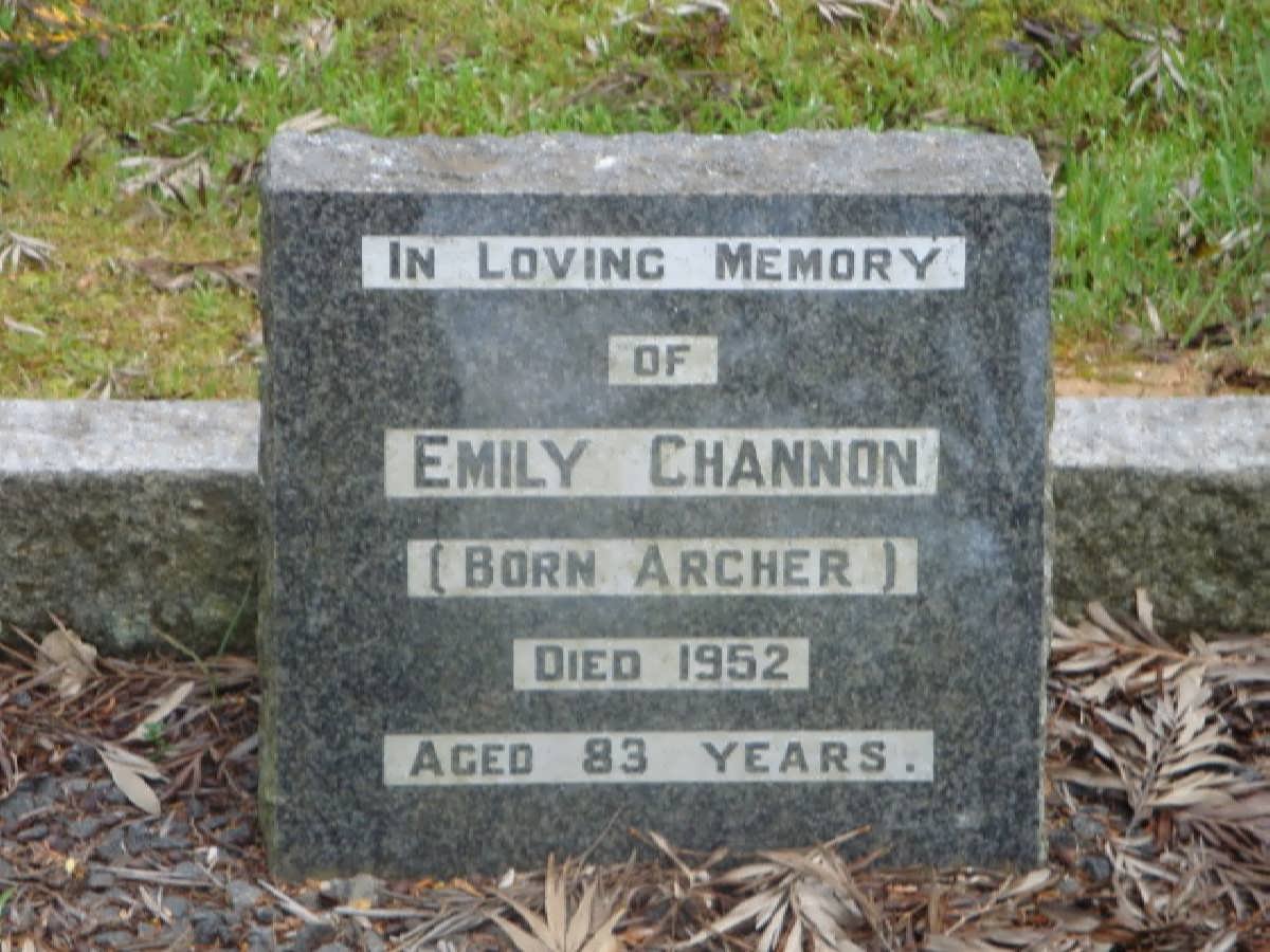 CHANNON Emily nee ARCHER -1952