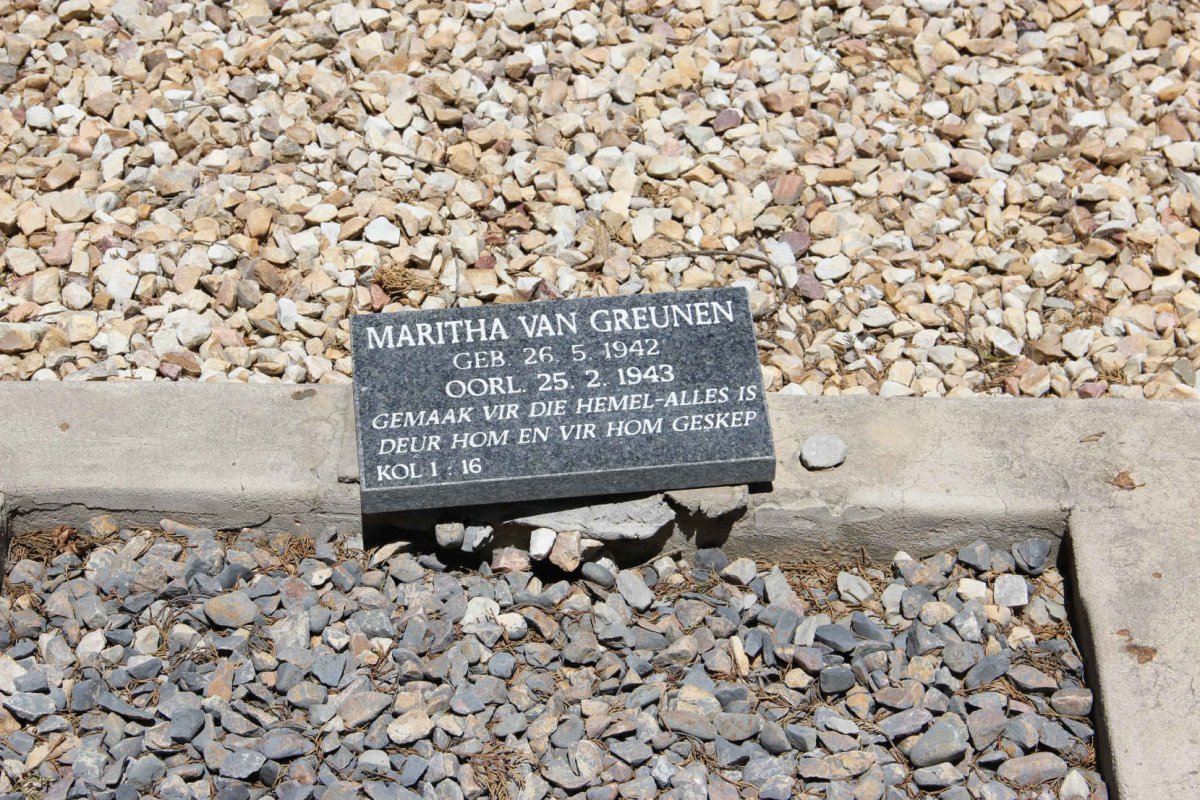 GREUNEN Maritha, van 1942-1943
