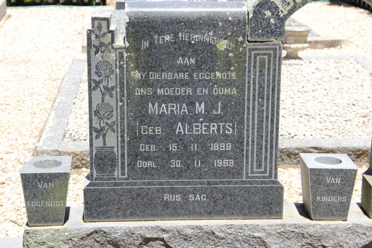 CLAASSEN John Edward William 1894-1976 &amp; Maria M.J. ALBERTS 1898-1968