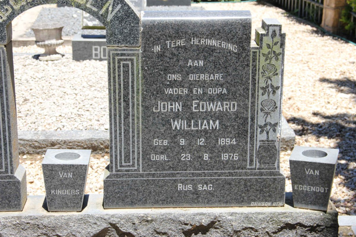CLAASSEN John Edward William 1894-1976 &amp; Maria M.J. ALBERTS 1898-1968