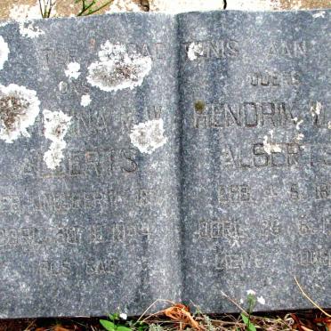ALBERTS Hendrik W.E. 18?-19?9 &amp; Catharina M.W. 18?-19?4