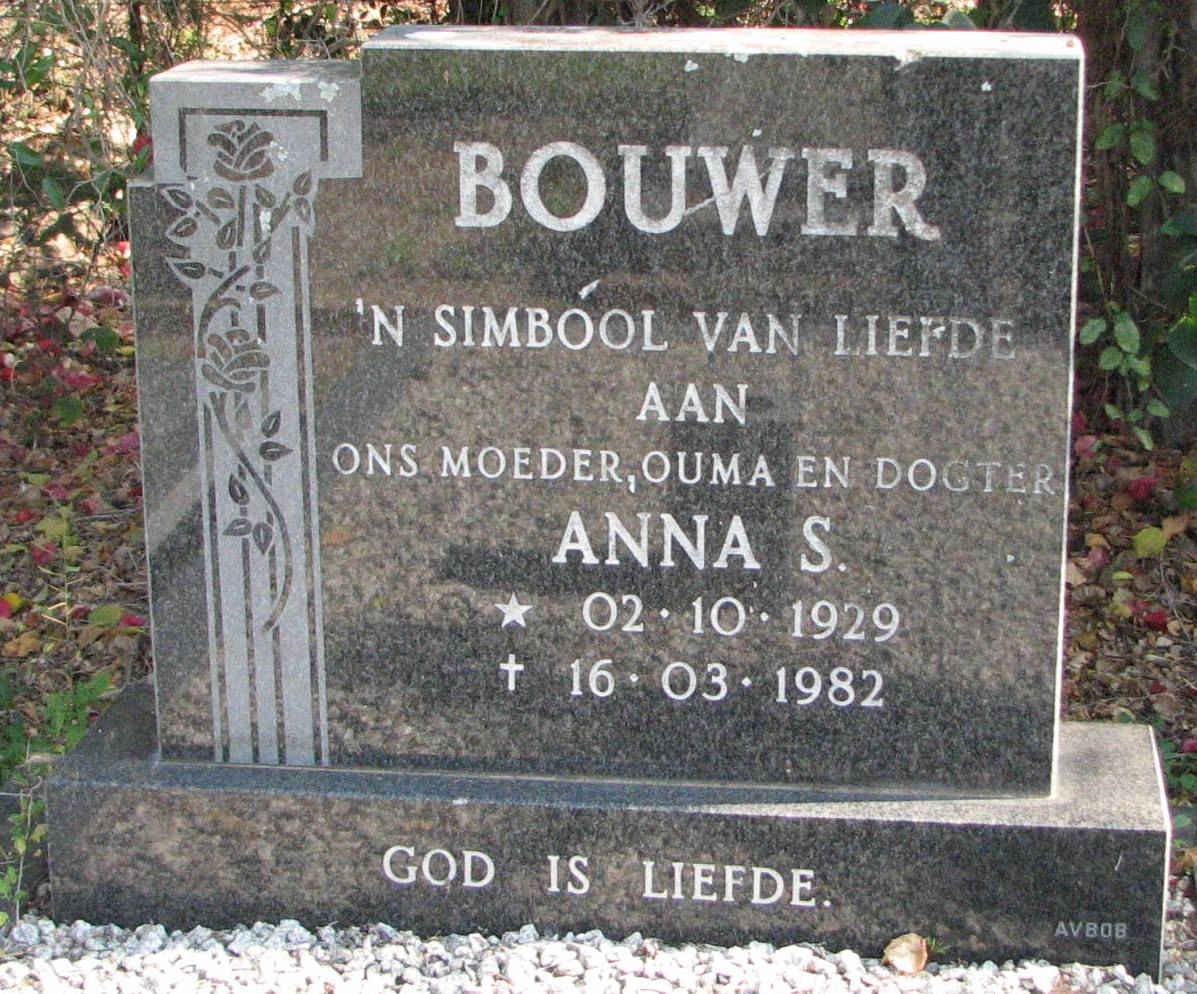 BOUWER Anna S. 1929-1982