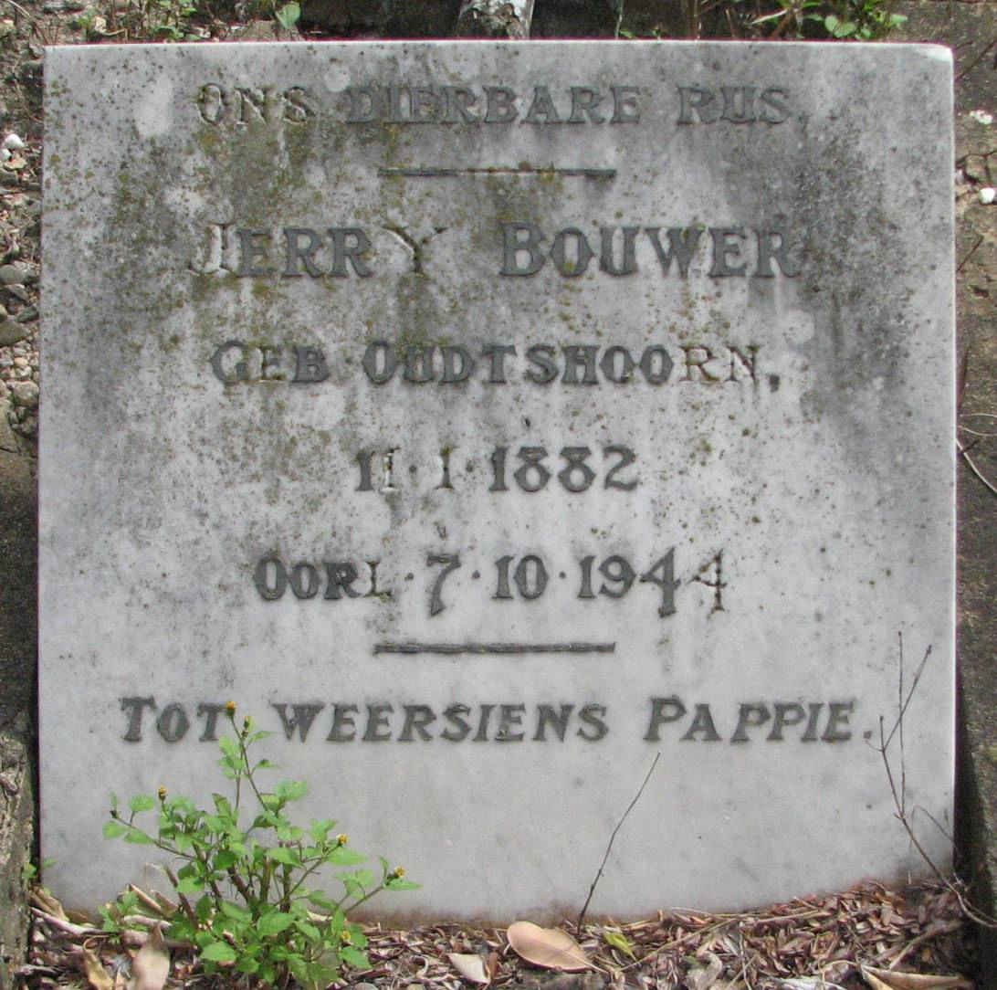 BOUWER Jerry 1882-1944