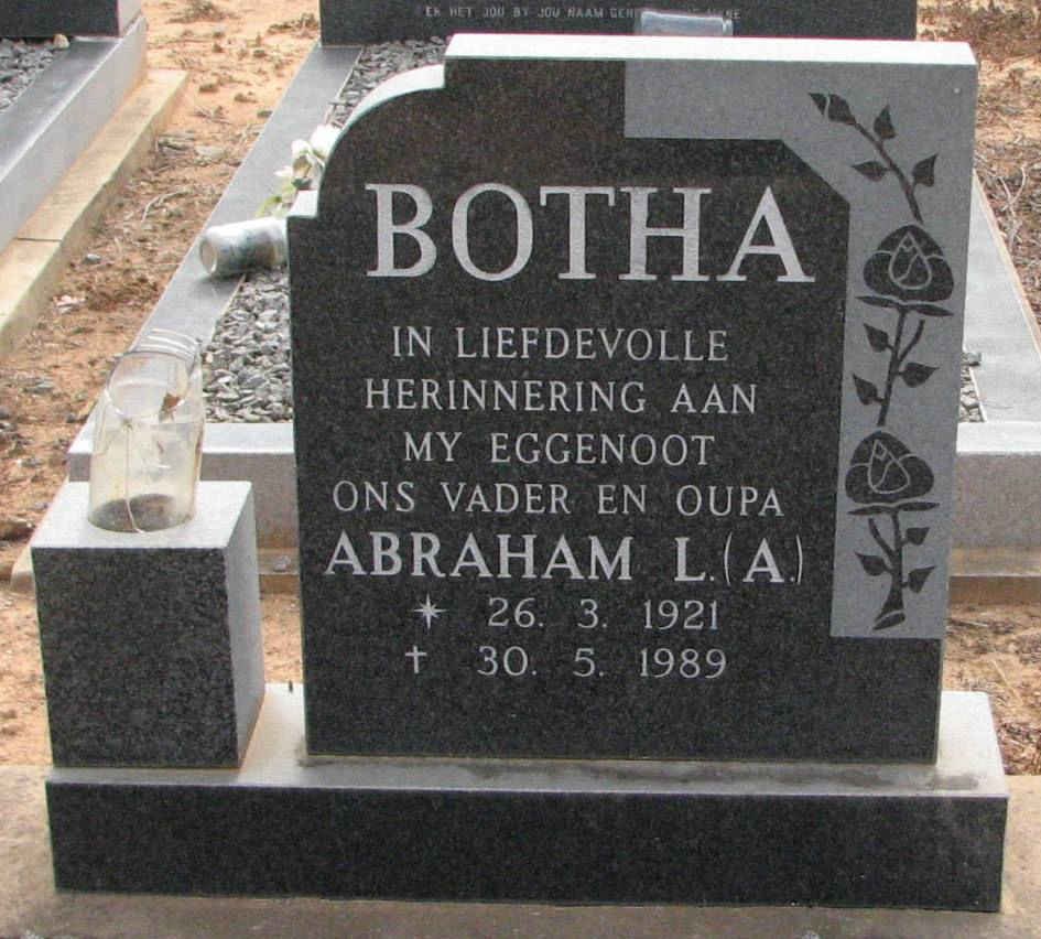 BOTHA Abraham L. 1921-1989