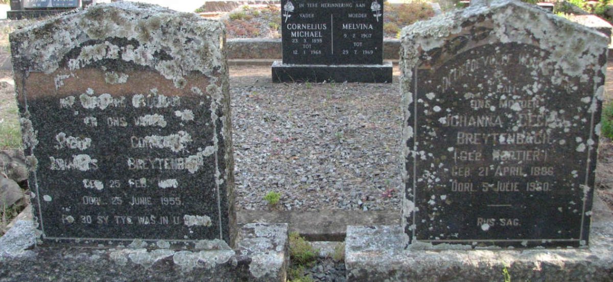 BREYTENBACH Jacob Cornelis Johannes 18??-1955 &amp; Johanna Cecilia NORTIER 1886-1960
