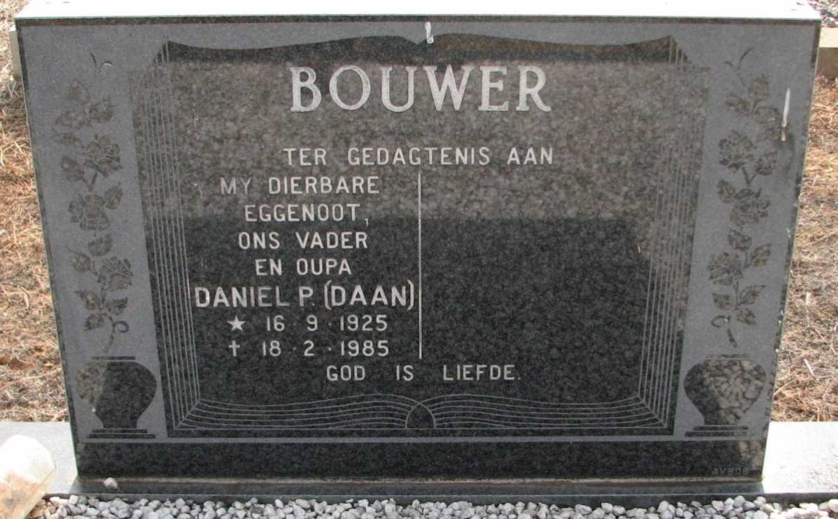 BOUWER Daniel P. 1925-1985