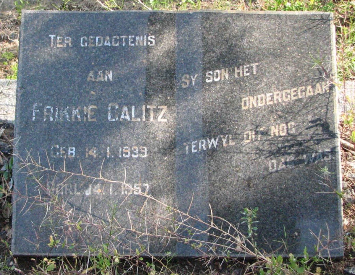 CALITZ Frikkie 1933-1957