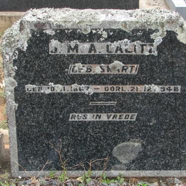 CALITZ J.M.A. nee SWART  1867-1948