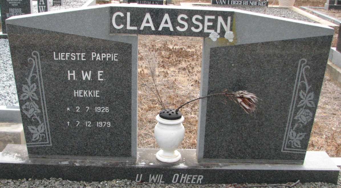 CLAASSEN H.W.E. 1926-1979