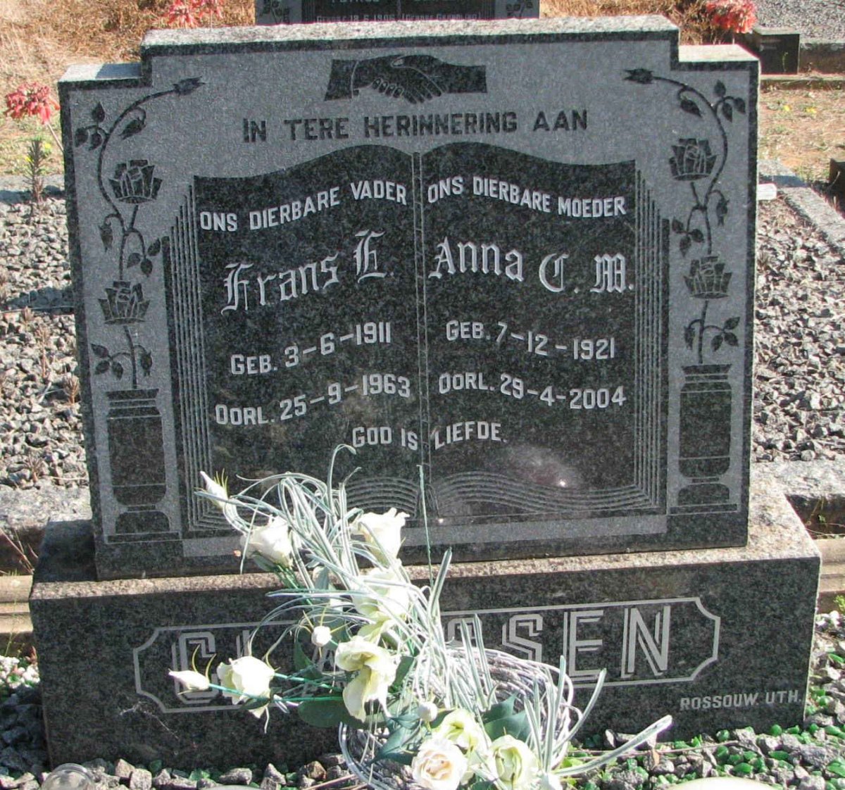 CLAASSEN Frans F. 1911-1963 &amp; Anna C.M. 1921-2004