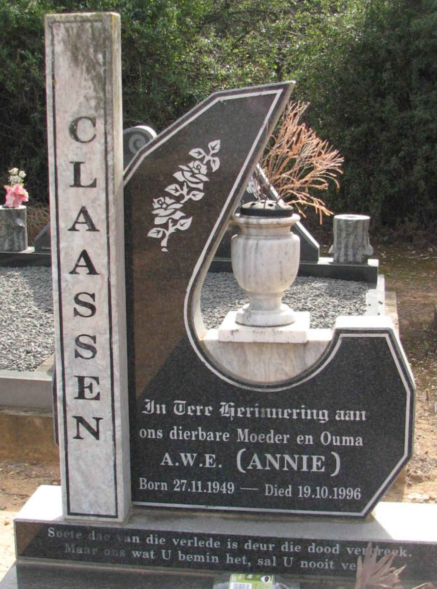 CLAASSEN A.W.E. 1949-1996