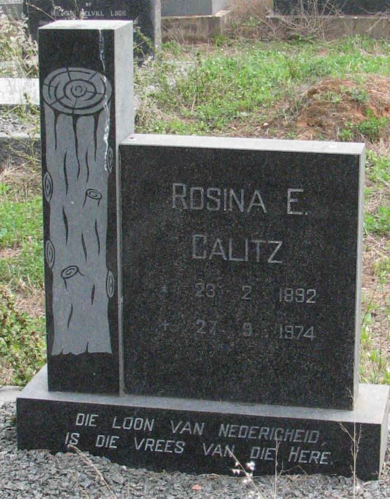 CALITZ Rosina E. 1892-1974