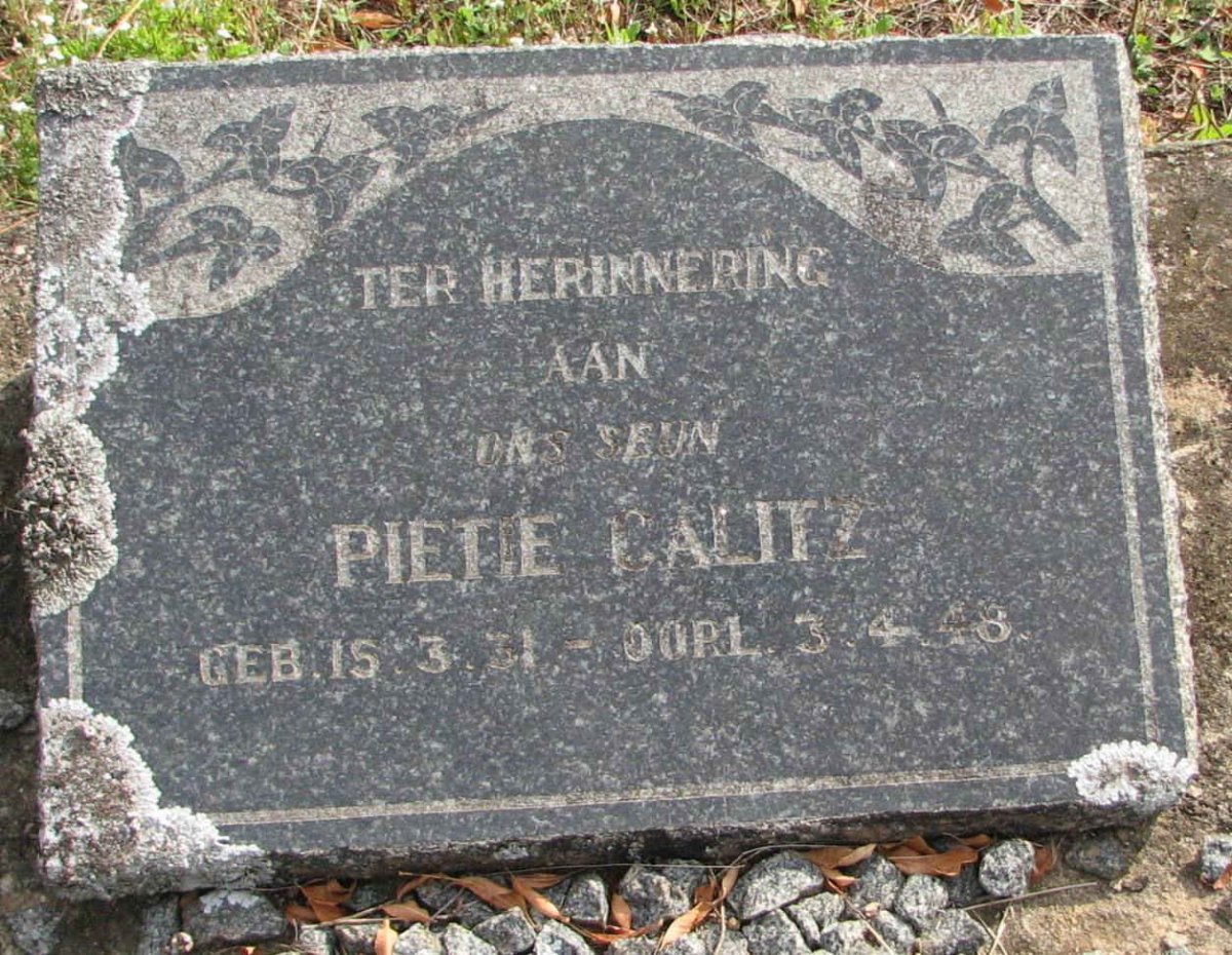 CALITZ Pieter 1931-1948