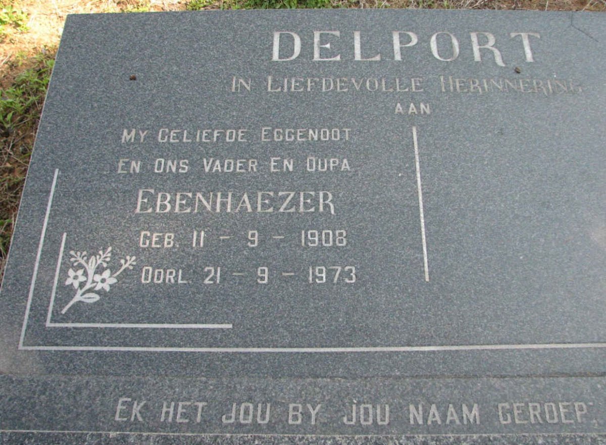 DELPORT Ebenhaezer 1908-1973