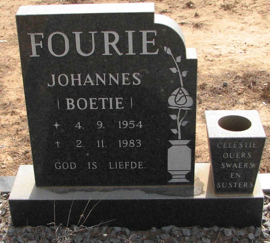 FOURIE Johannes 1954-1983