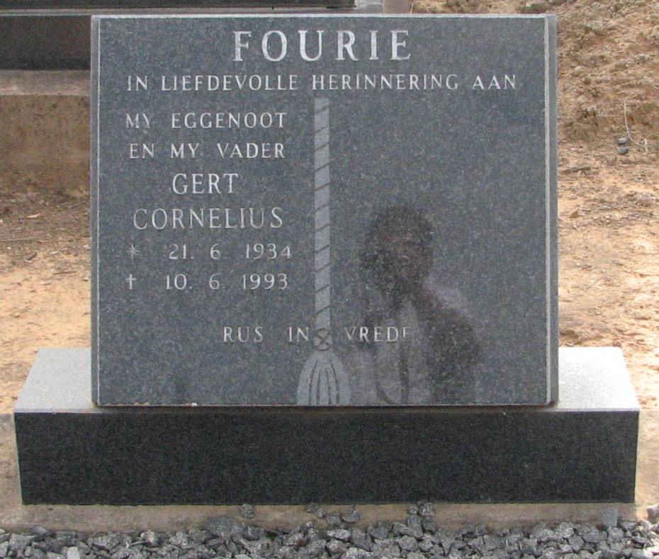 FOURIE Gert Cornelius 1934-1993