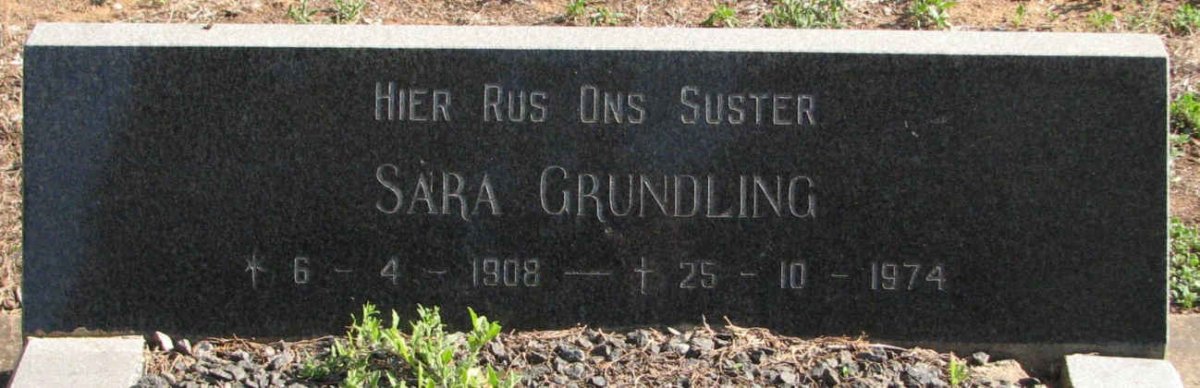 GRUNDLING Sara 1908-1974