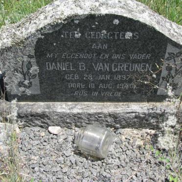 GREUNEN Daniel B., van 1897-1940