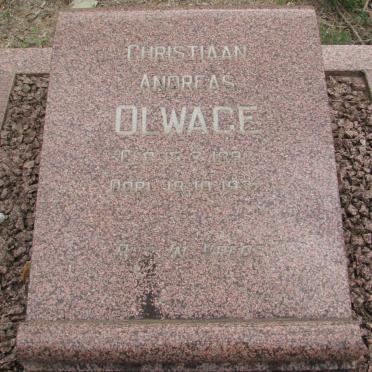 OLWAGE Christiaan Andreas 1897-1937