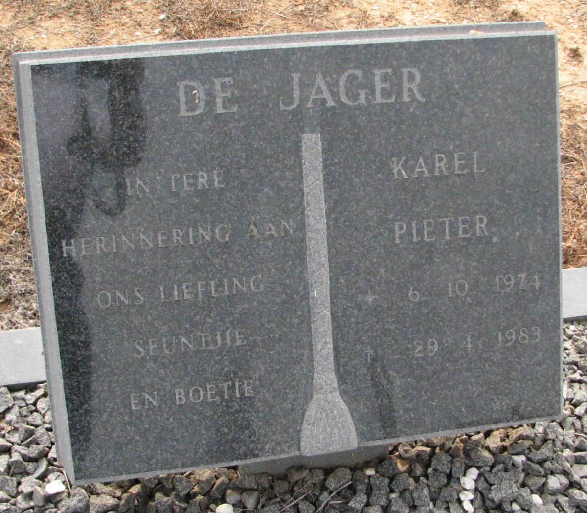 JAGER Karel Pieter, de 1974-1983