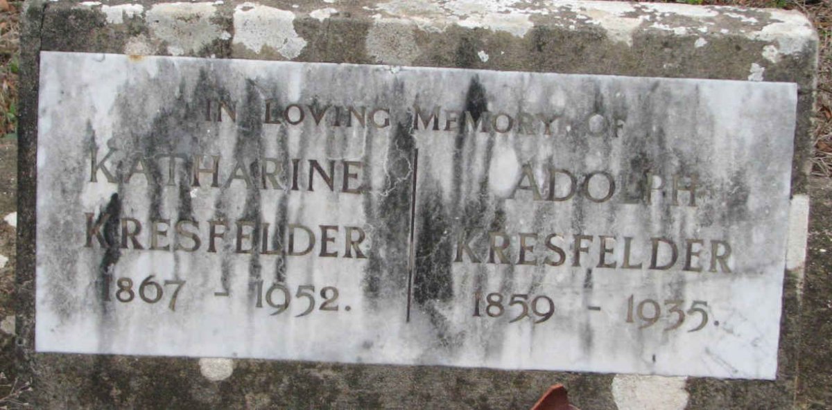 KRESFELDER Adolf 1859-1935 &amp; Katherine 1867-1952