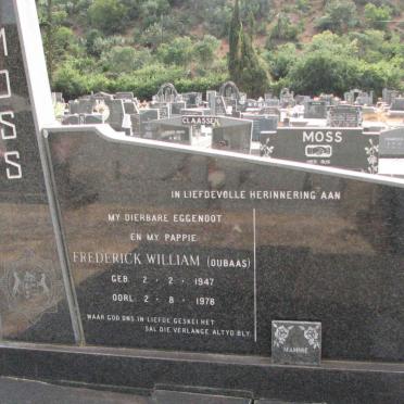 MOSS Frederick William 1947-1978