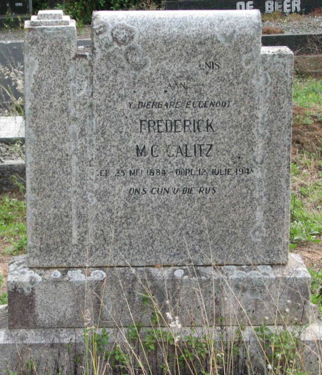 MCCALITZ Frederik -194?