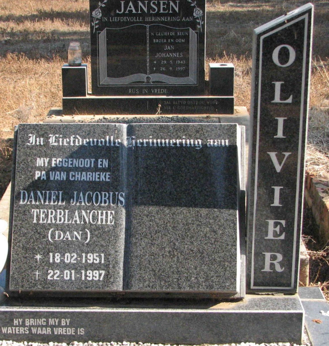 OLIVIER Daniel Jacobus Terblanche 1951-1997