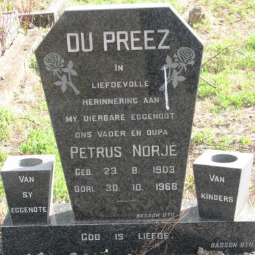 PREEZ Petrus Norje, du 1903-1968