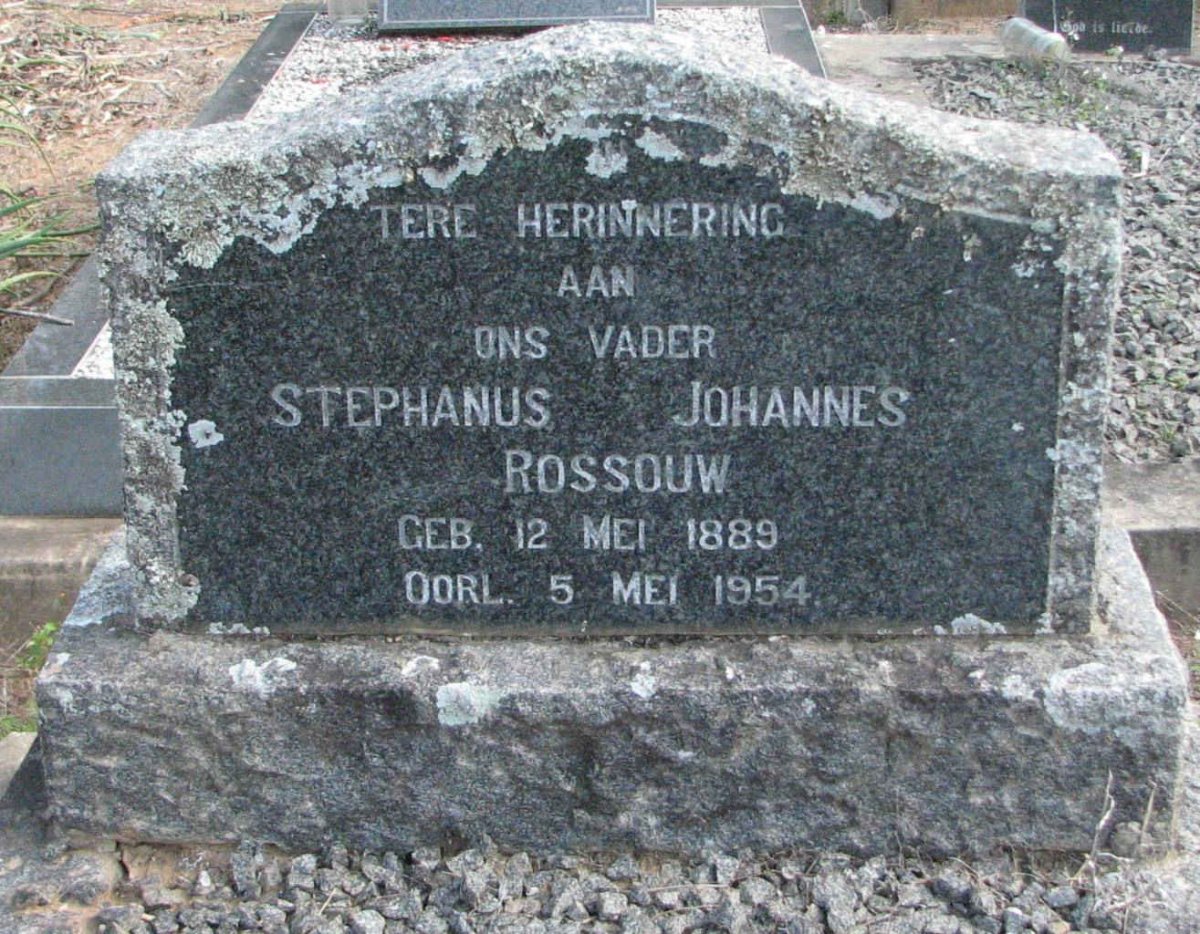 ROSSOUW Stephanus Johannes 1889-1954