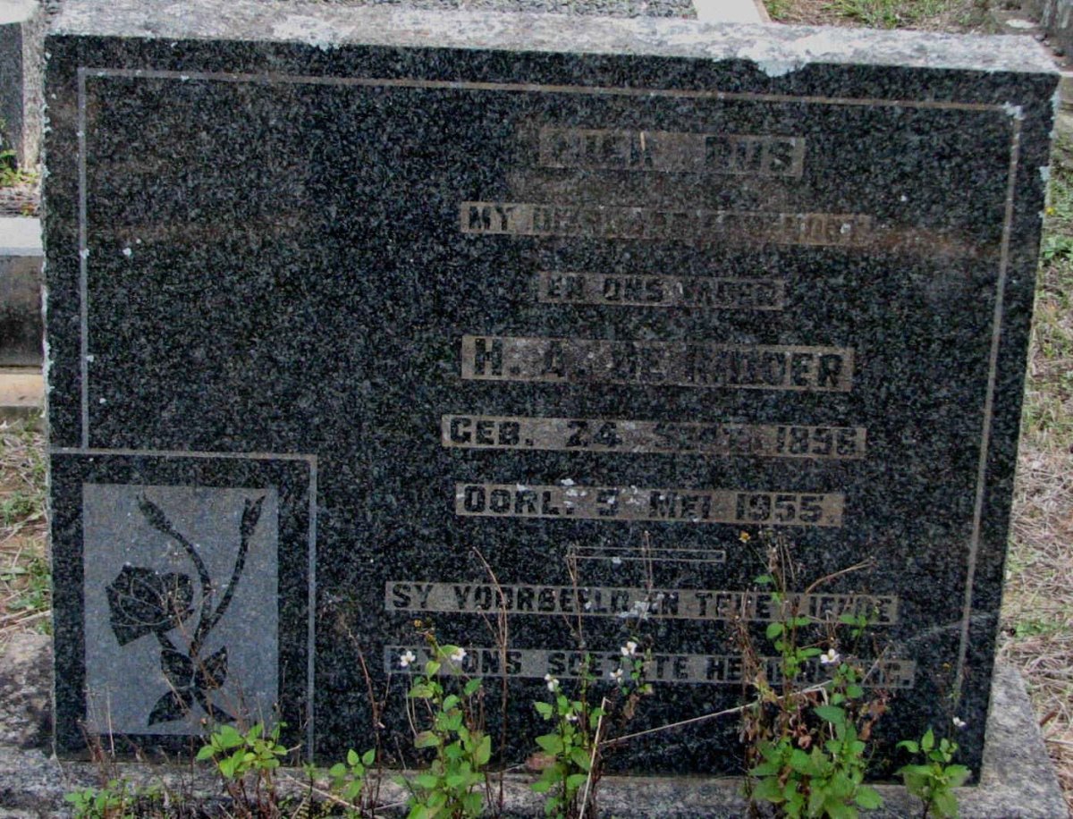 RIDDER H.A., de 1896-1955