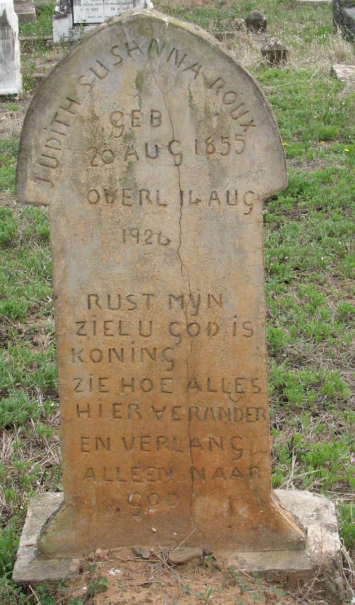 ROUX Judith Susanna 1955-1926