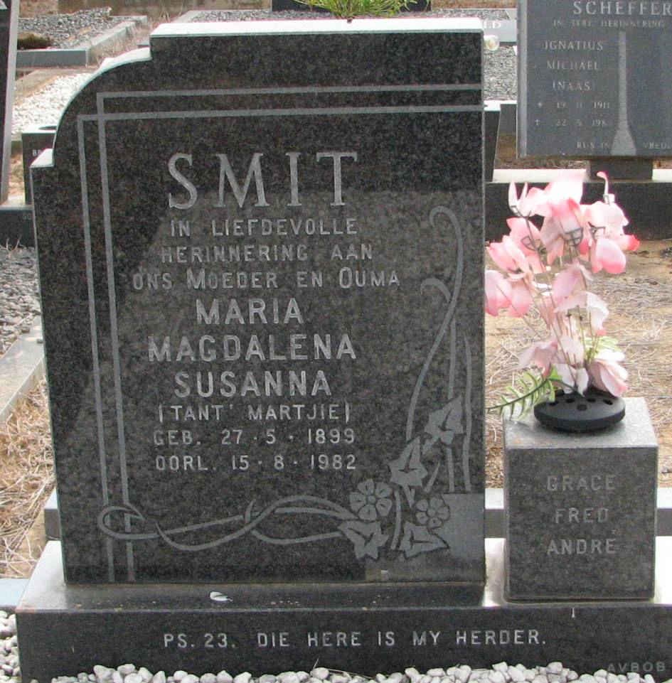 SMIT Maria Magdalena Susanna 1899-1982