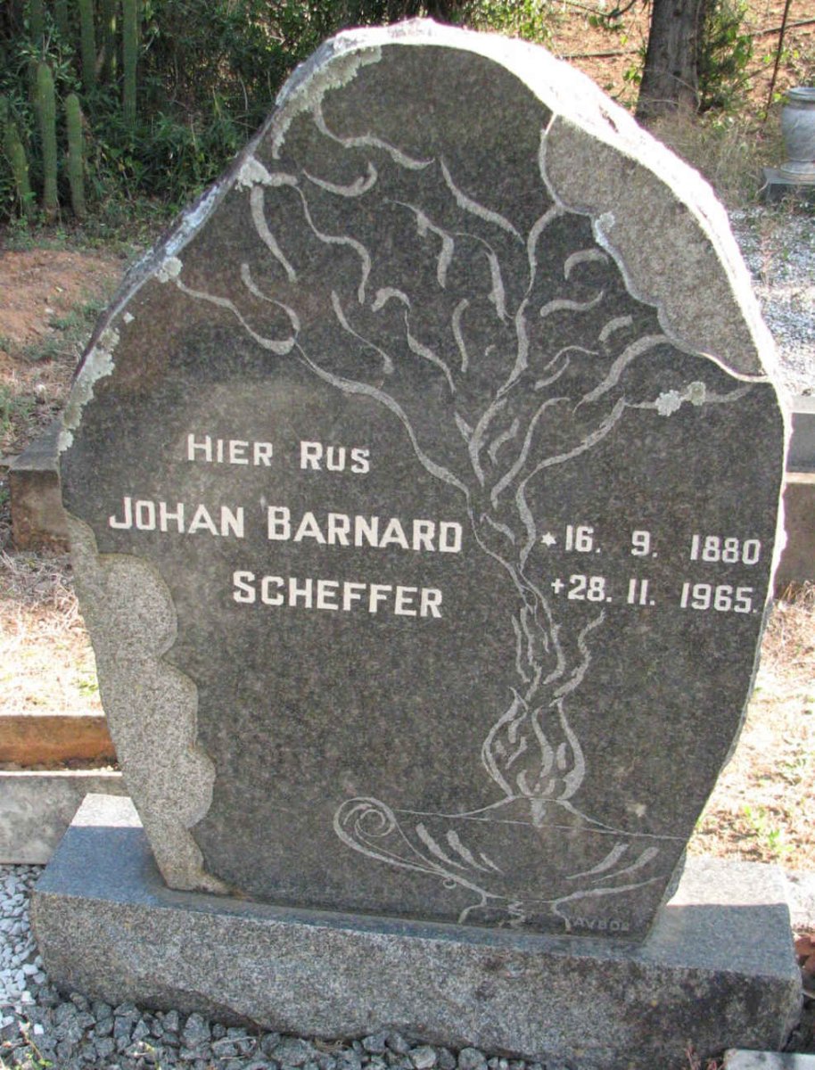 SCHEFFER Johan Barnard 1880-1965