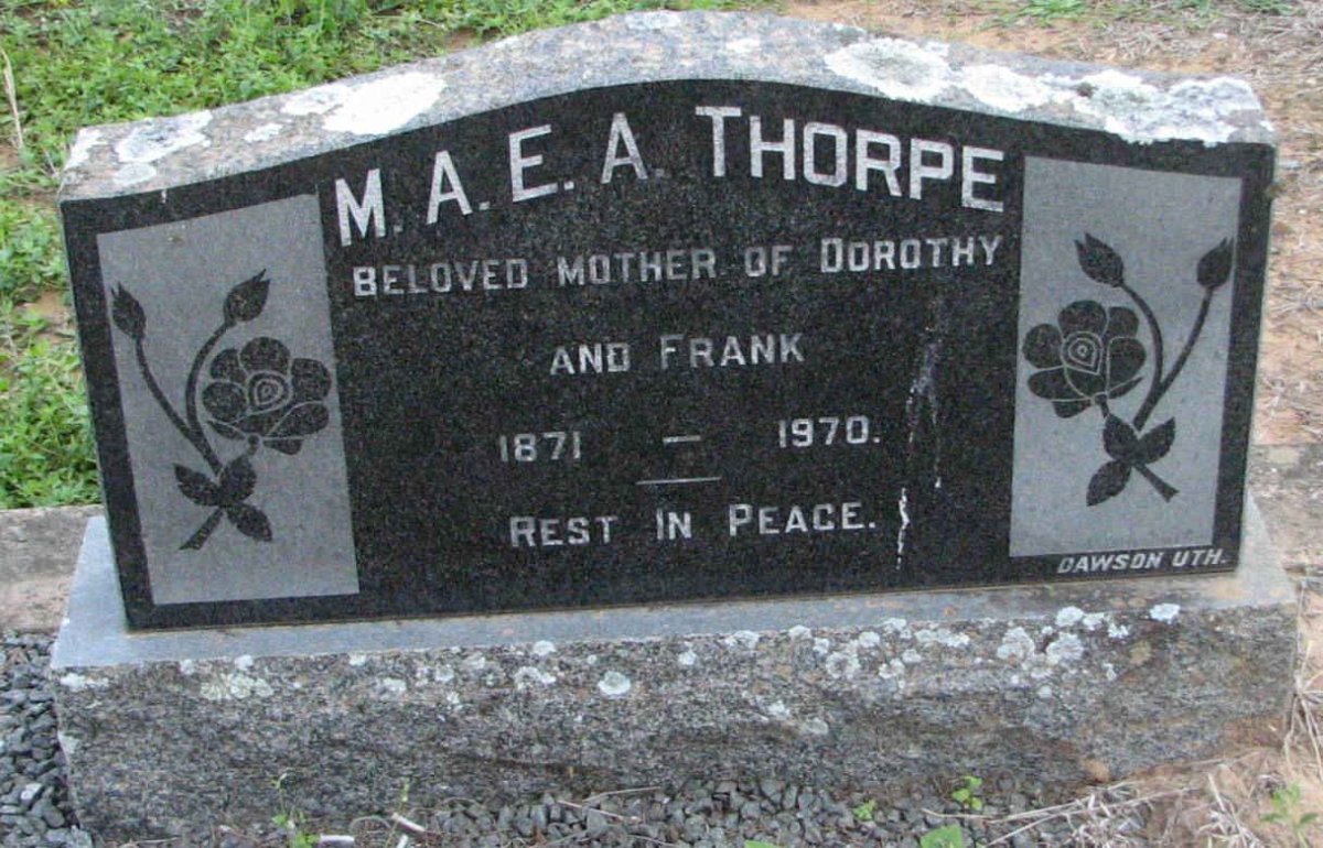 THORPE M.A.E.A. 1871-1970