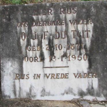 TOIT O.J.F., du 1871-1950