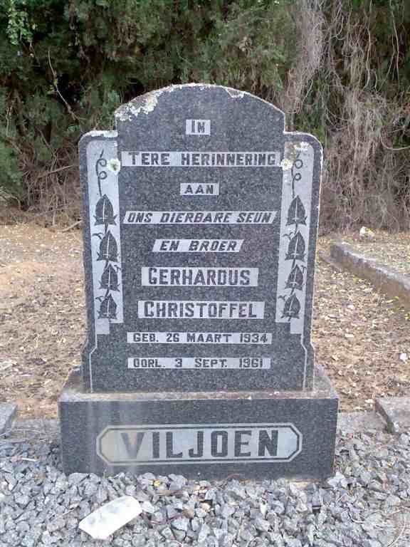 VILJOEN Gerhardus Christoffel 1934-1961