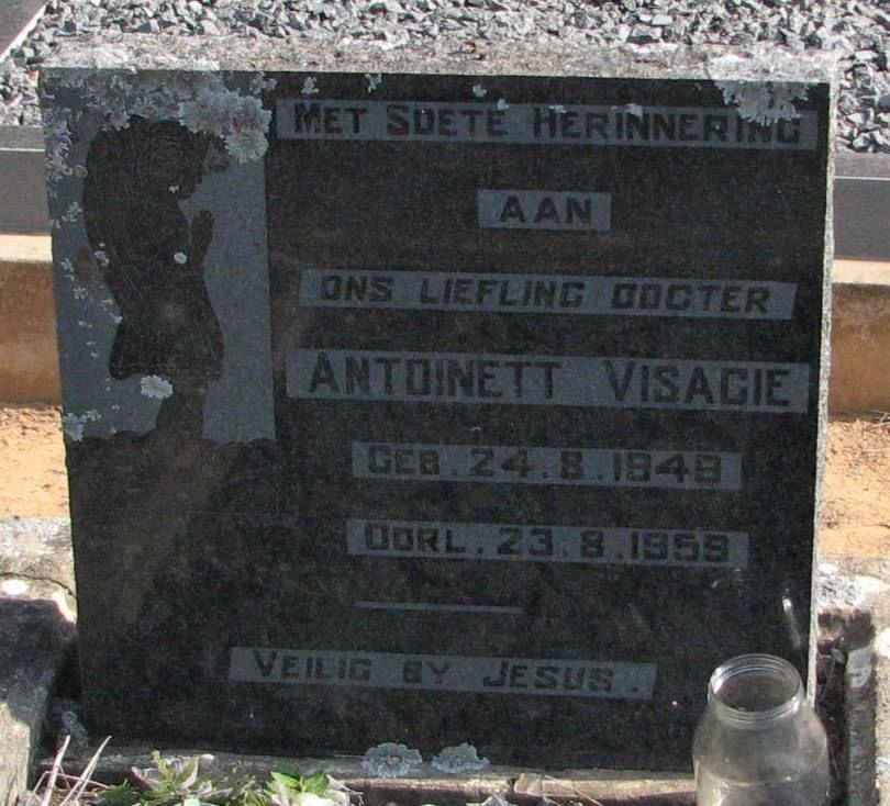 VISAGIE Antoinett 1948-1959