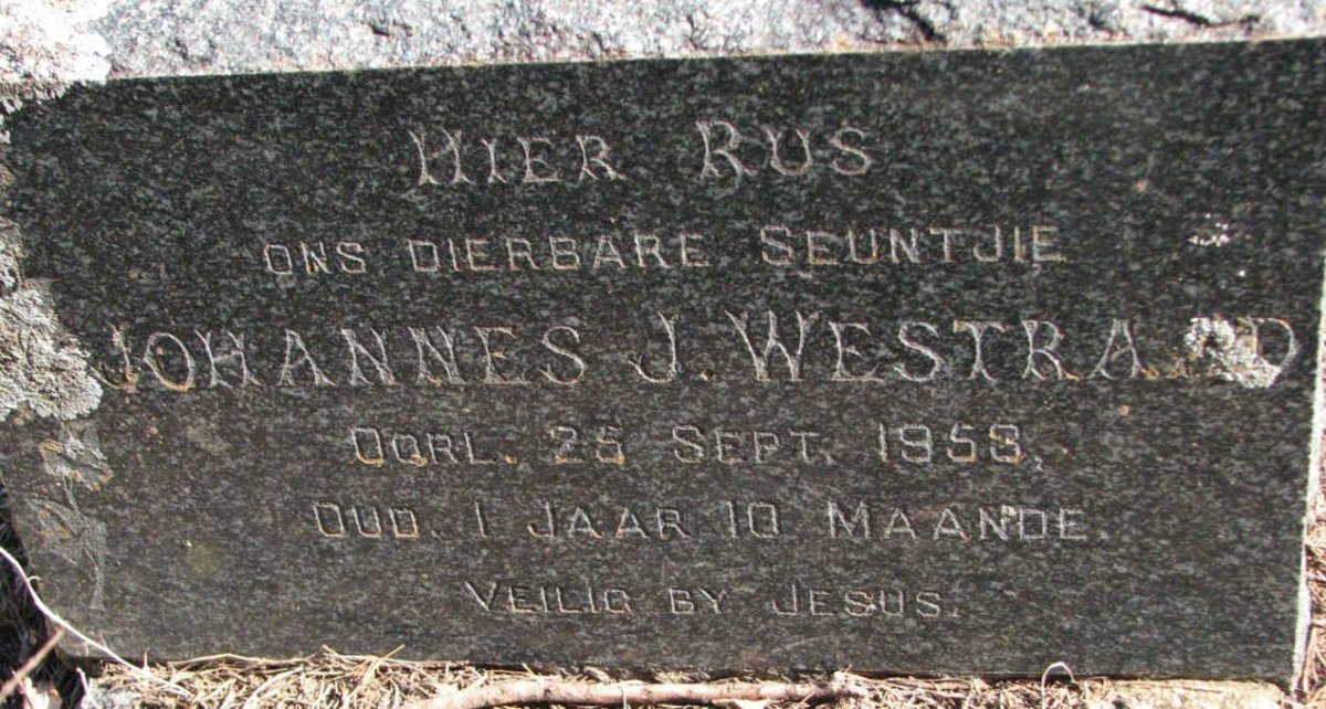 WESTRAAD Johannes J. -1958