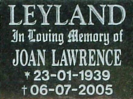 LEYLAND Joan Lawrence 1939-2005
