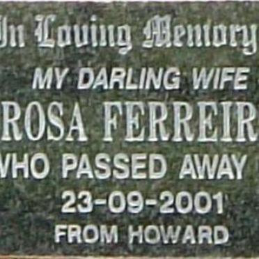 FERREIRA Rosa - 2001