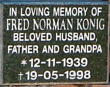 KONIG Fred Norman 1939-1998