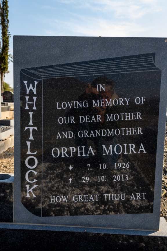 WHITLOCK Orpha Moira 1926-2013