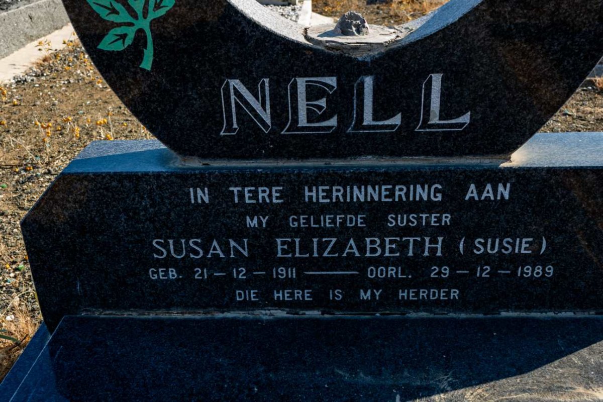 NELL Susan Elizabeth 1911-1989