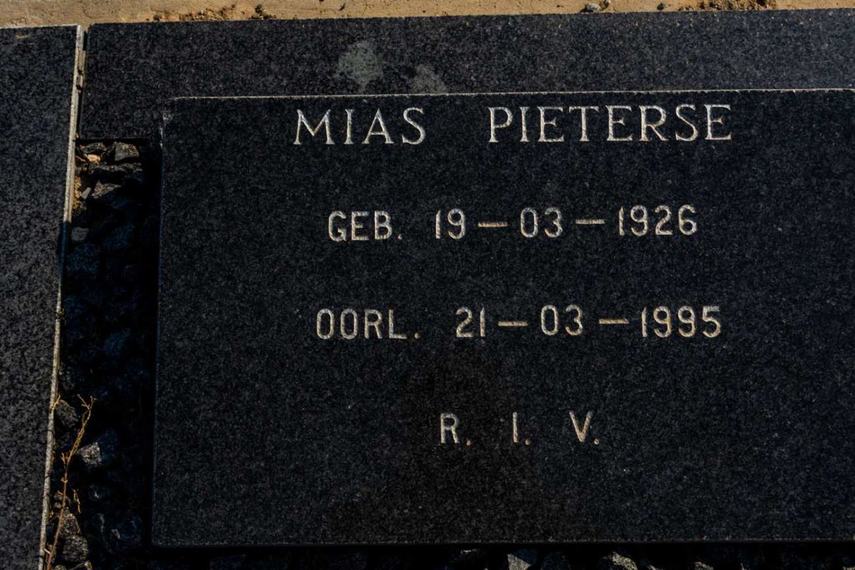 PIETERSE Mias 1926-1995