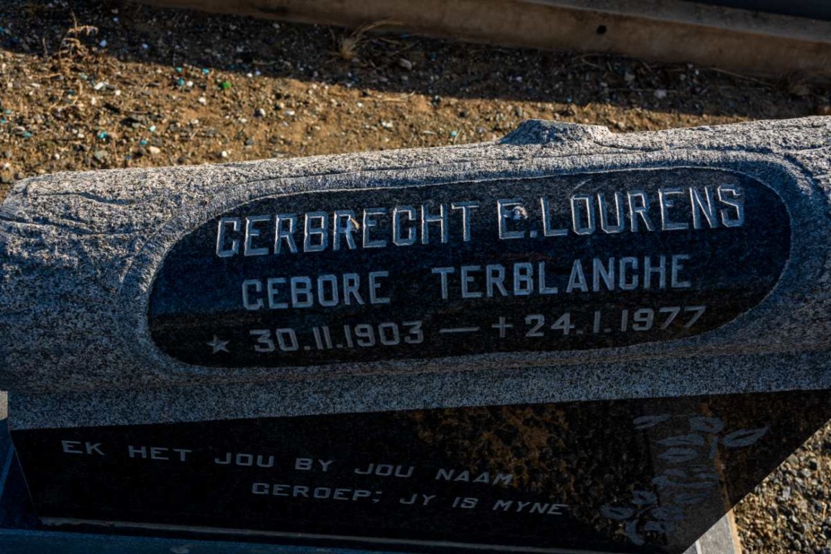 LOURENS Gerbrecht E. nee TERBLANCE 1903-1977