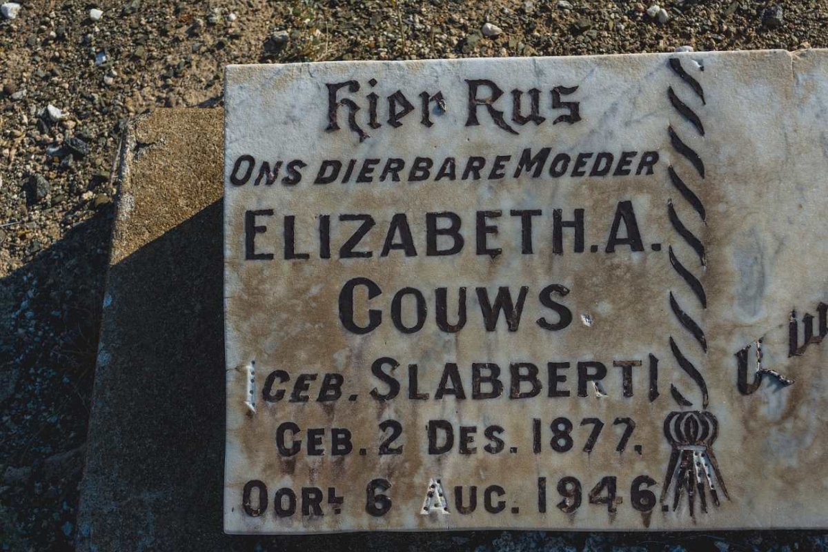 GOUWS Elizabeth A. nee SLABBERT 1877-1946